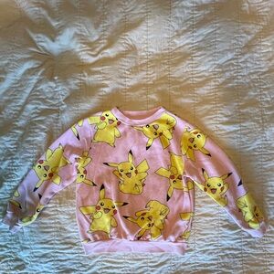 Pokemon pink sweatshirt girls size small